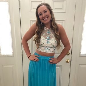 B. Darlin 2 piece prom dress